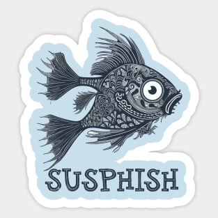 Susphish Funny Fish Sticker